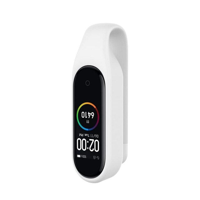 Mi Band 3 & 4 Silicone Strap Cover With Steel Clip Buckle