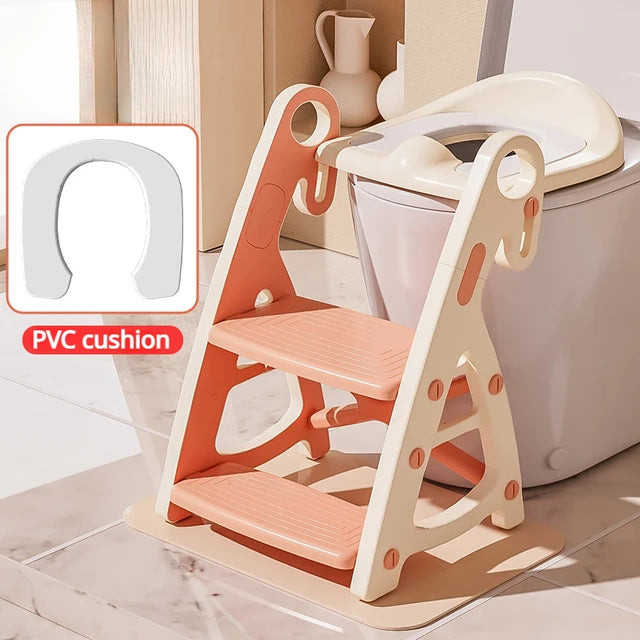 Toddler Toilet Training Seat With Stable Step Stool