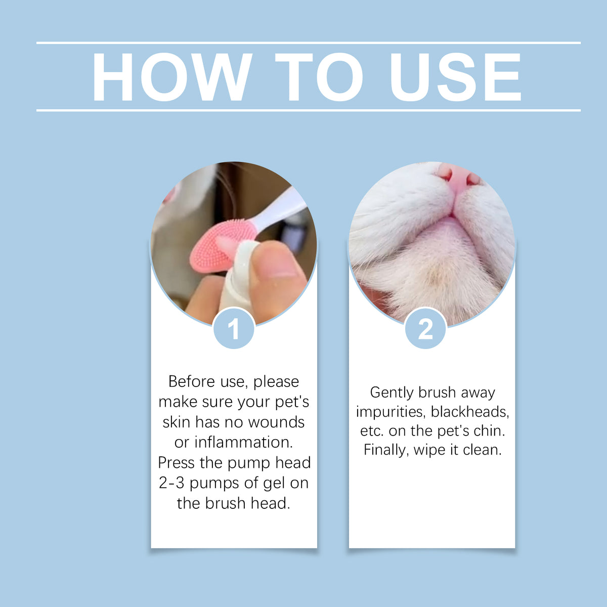 Pet Chin Cleanser Set for Gentle At-Home Grooming