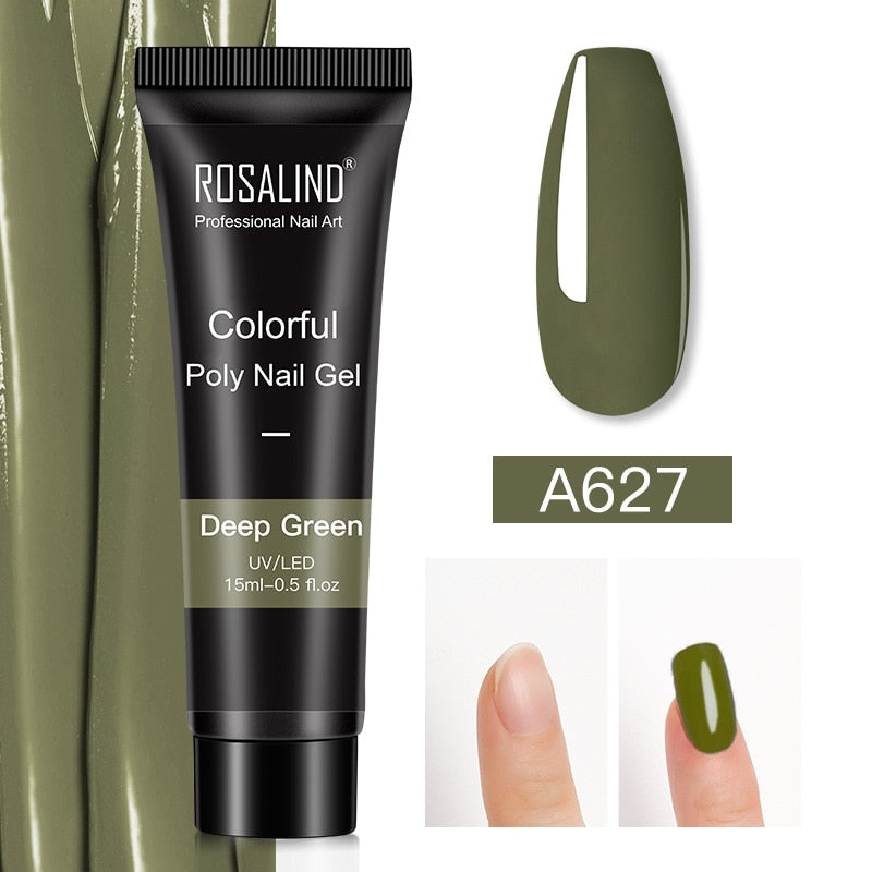 Glitter Poly Nail Gel Extensions for Salon-Style Sparkle