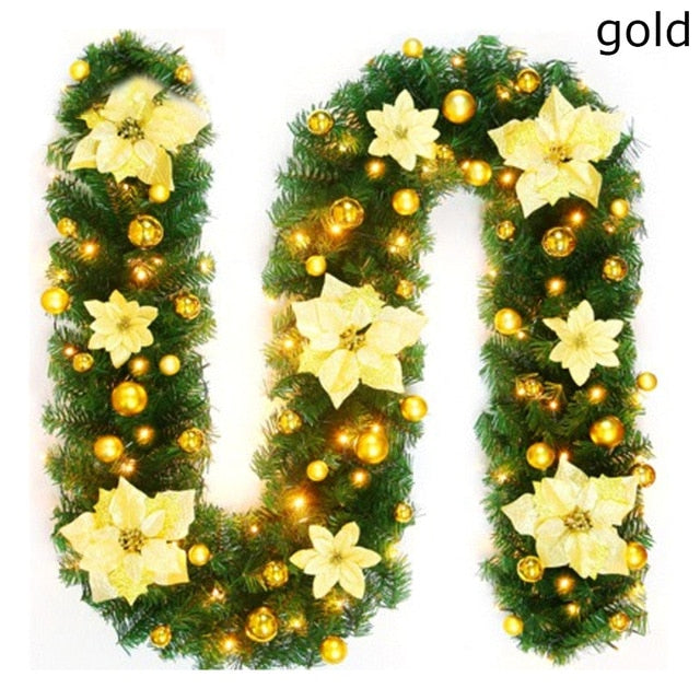 2.7m Artificial Christmas Garland for Lush Holiday Decor