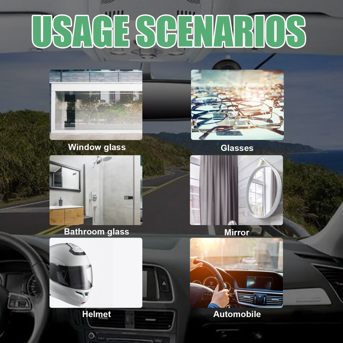 Windshield Rain Repellent Glass Cleaning Treatment