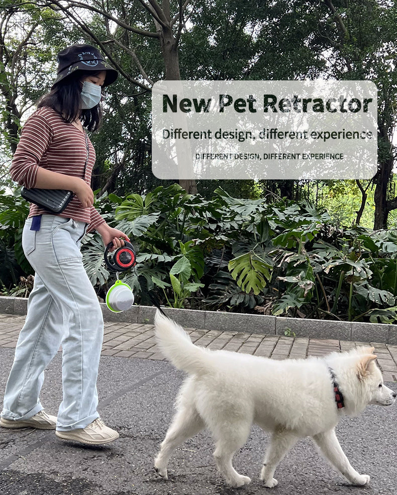 Retractable Dog Leash for Small & Medium Dog Walks