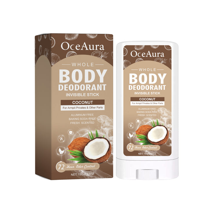 Whole Body Deodorant Stick for 72-Hour Fresh Coconut