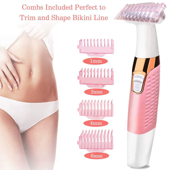 Electric Lady Shaver for Whole-Body Hair Removal and Trim