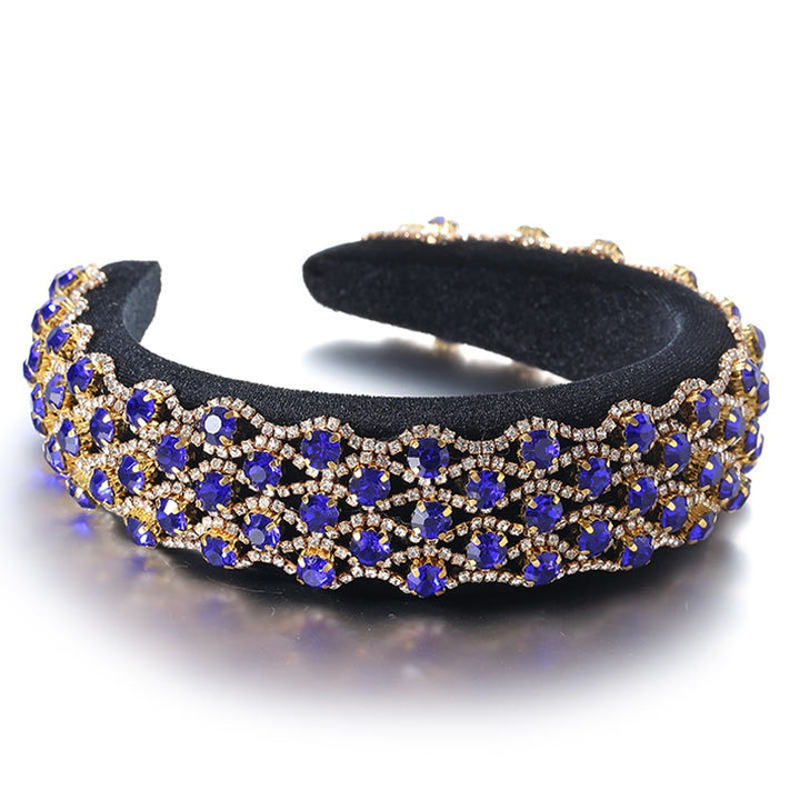 Rhinestone Headband – Wide-Edge Glamour For Any Outfit