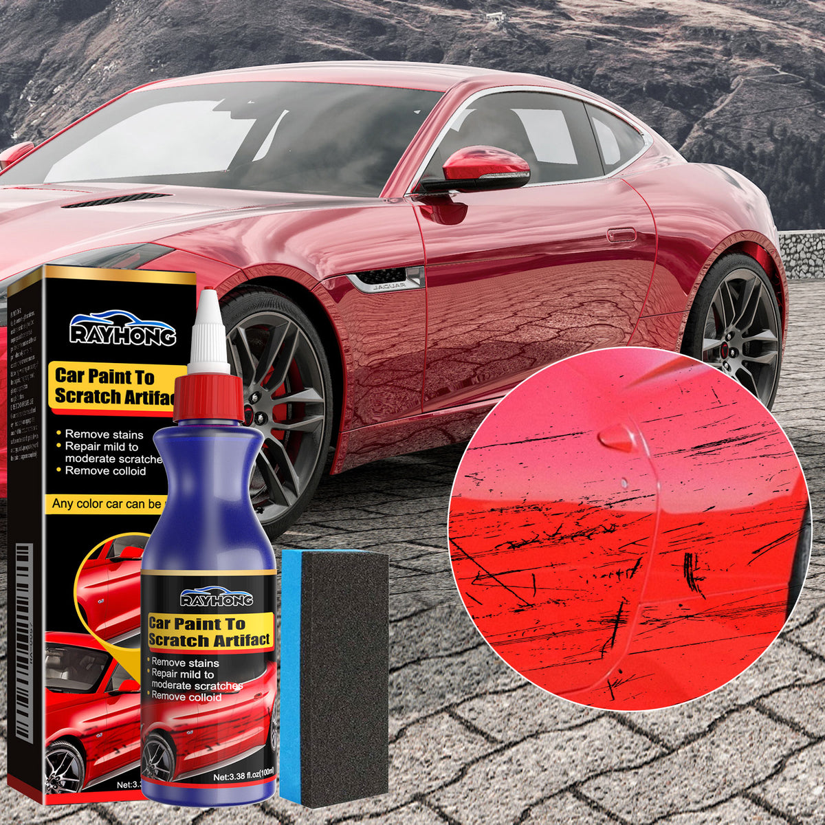 Car Scratch Remover for Light Paint Scuffs and Marks