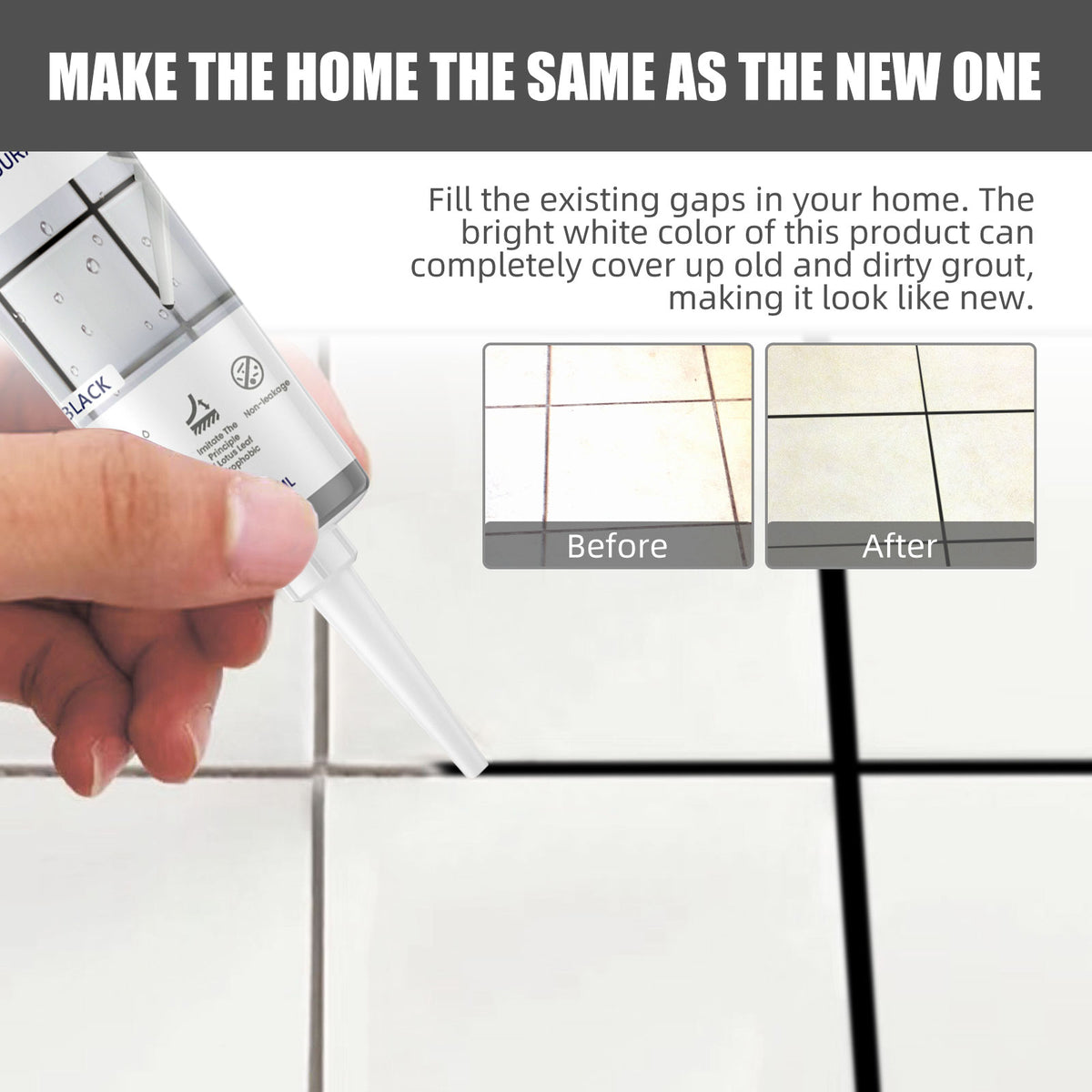 Tile Joint Sealant for Cleaner, Waterproof Kitchen Repairs