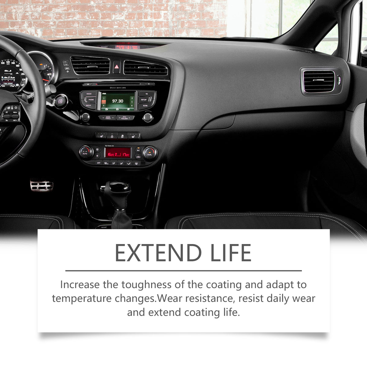 Black Plastic Trim Restorer for Car Interior & Trim