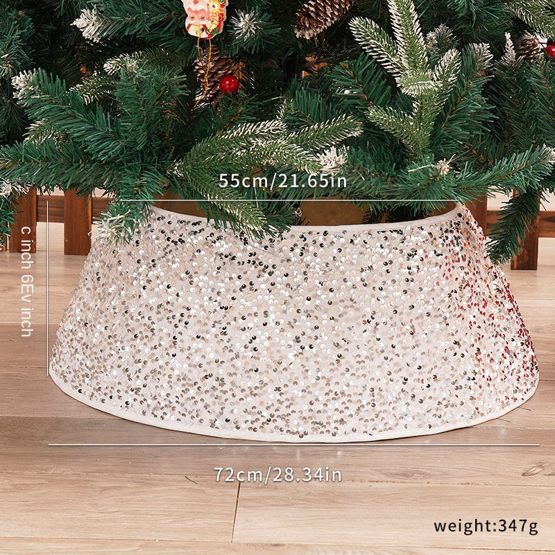 Sequin Christmas Tree Skirt for Sparkling Holiday Decor