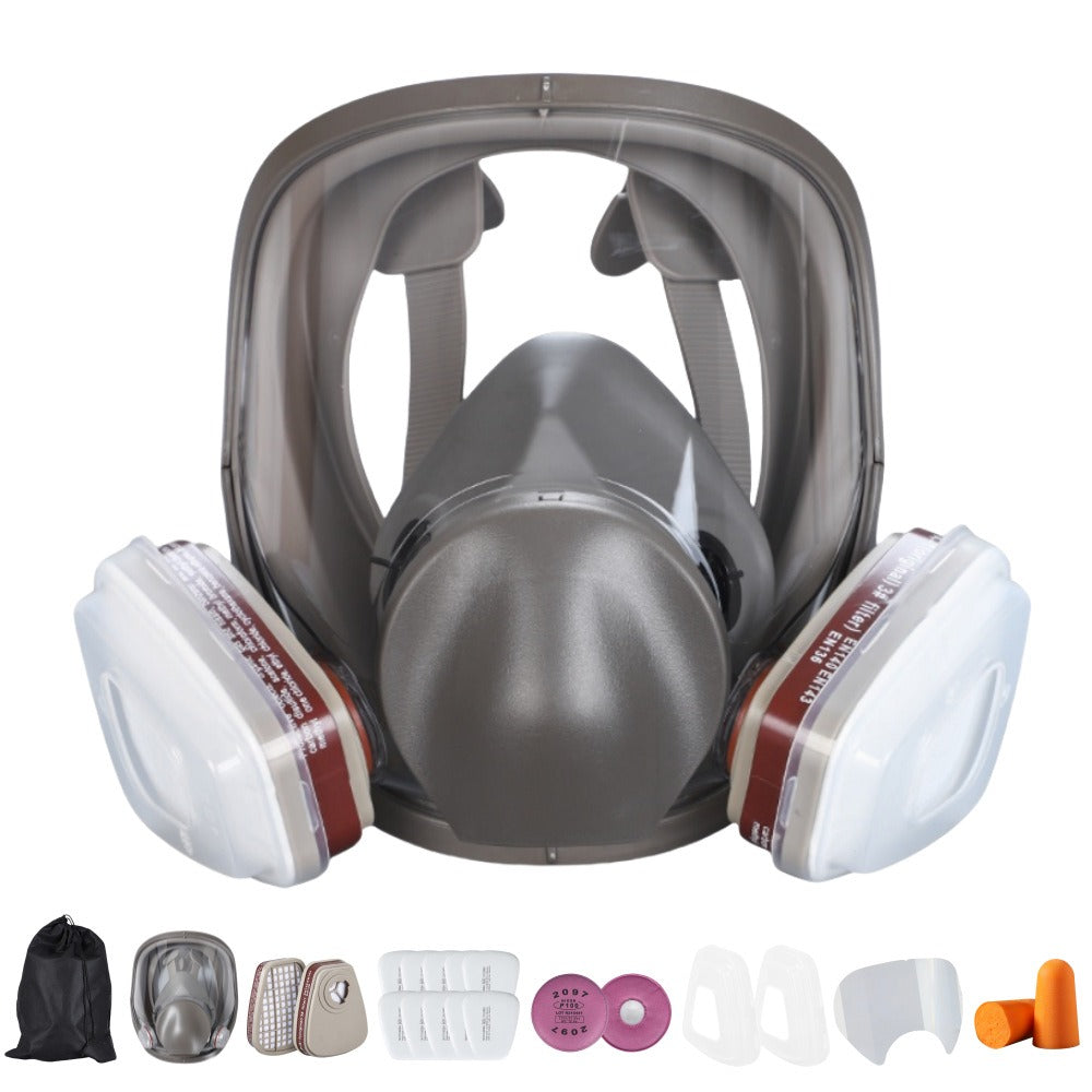 Full‑Face Respirator for Spray Painting — P100 Protection
