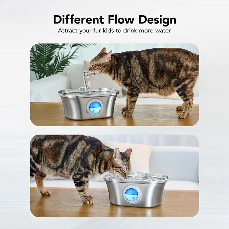 3.2L Cat Water Fountain for Fresh, Flowing Hydration