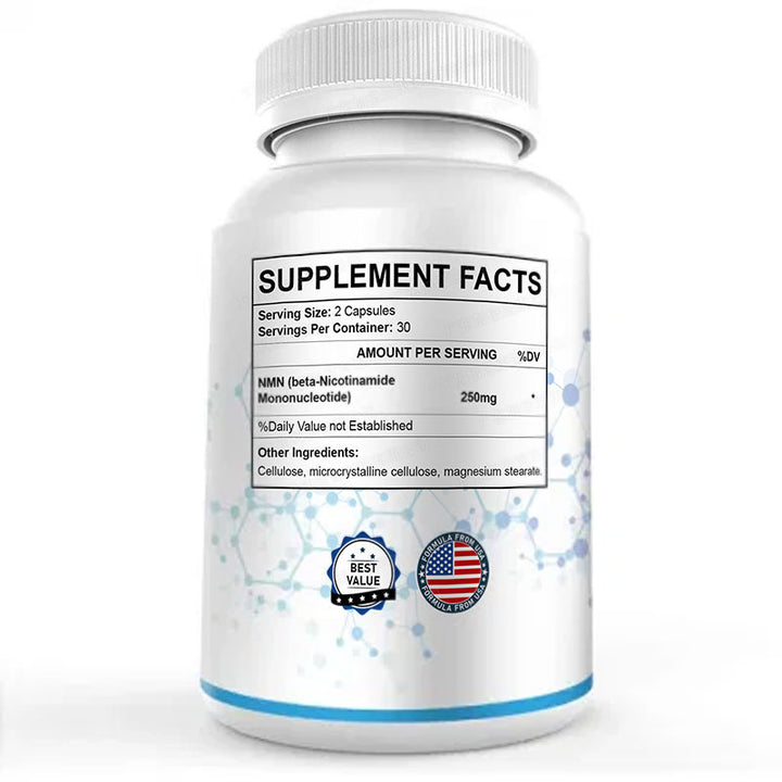 NMN Supplements 250mg — Cellular Repair & Anti‑Aging Capsules