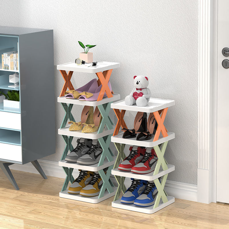 Narrow Shoe Rack Multi-Tier Entryway Storage Cabinet