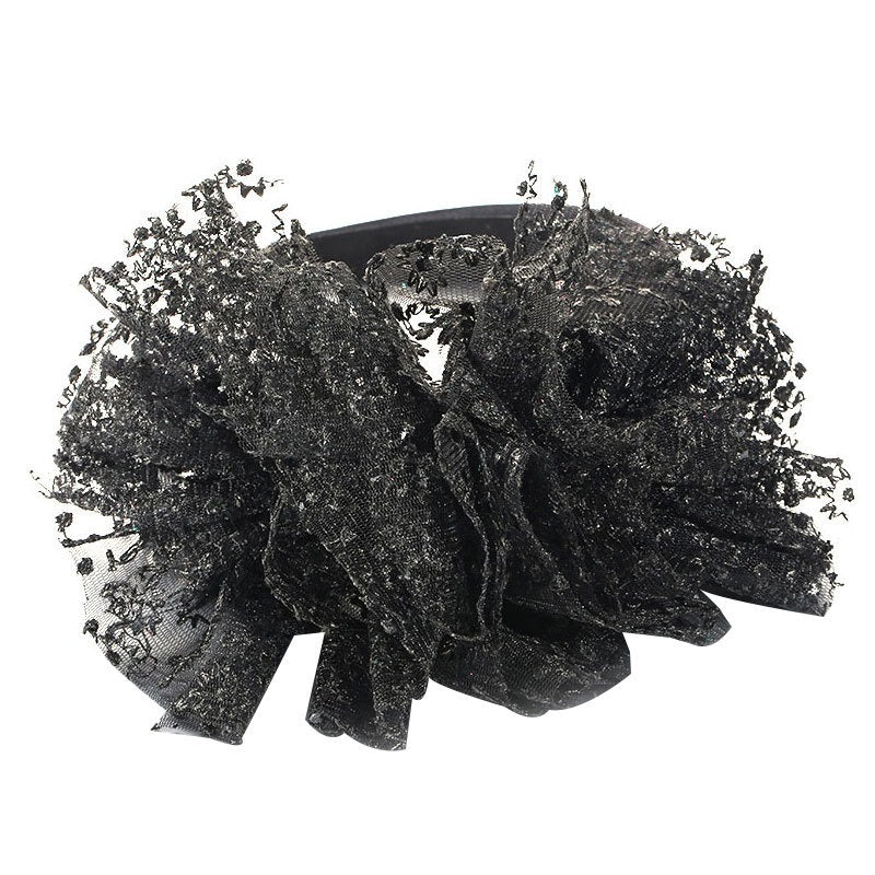 Oversized Lace Bow Headband for Statement Hair Looks