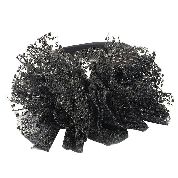 Oversized Lace Bow Headband for Statement Hair Looks