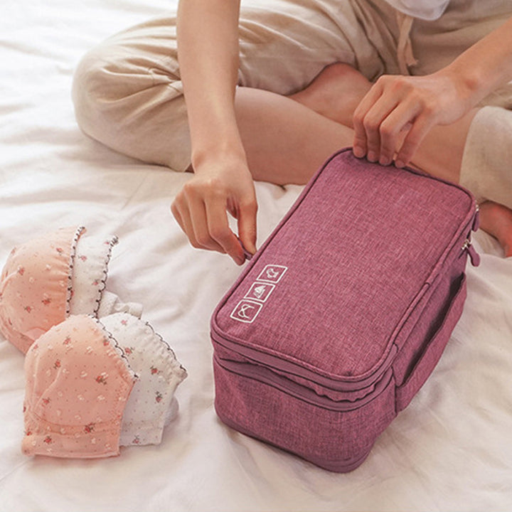 Large Waterproof Bra Bag for Travel Underwear Organizer