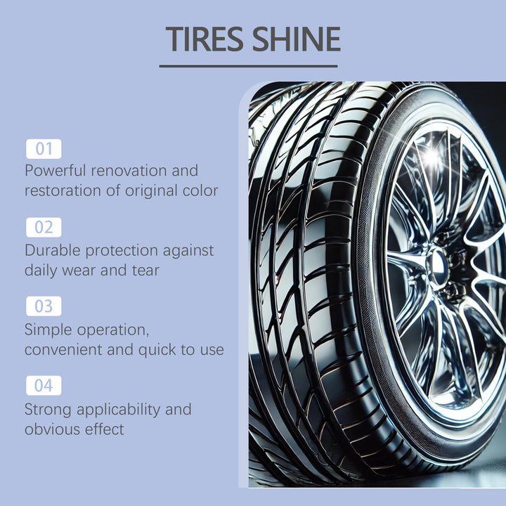 Tire Shine Spray for Deep Black, Wet-Look Protection