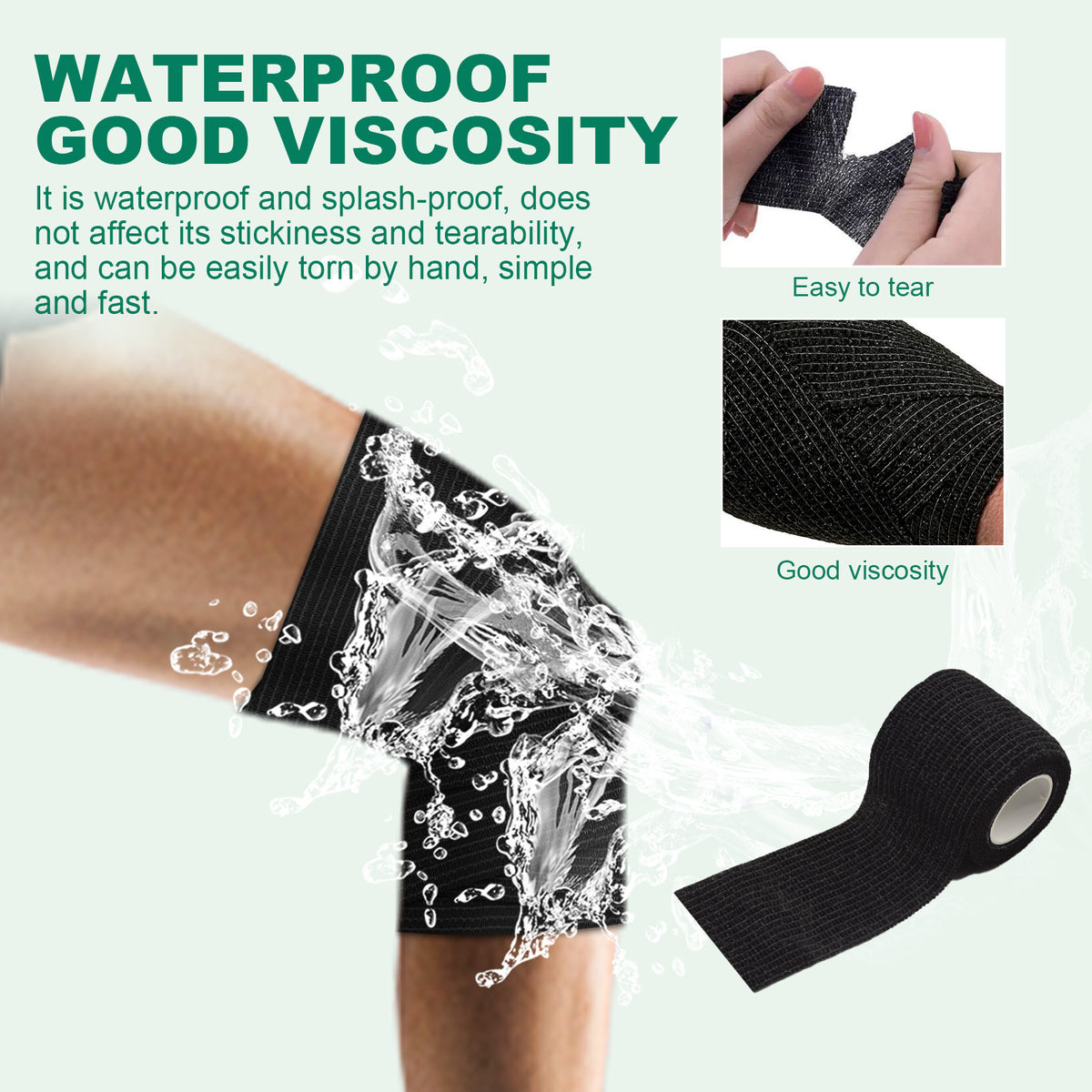 Self-Adhesive Sports Bandage Wrap for Joint Support