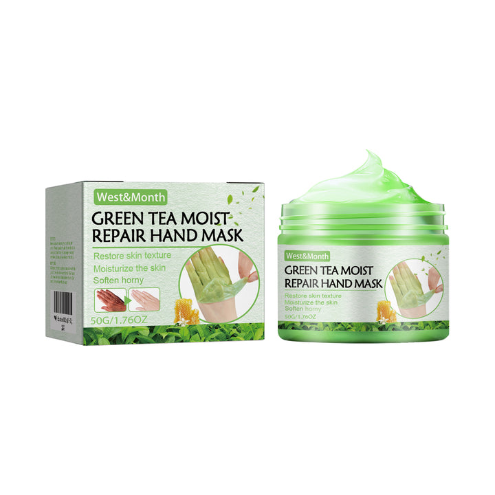 Green Tea Hand Mask – Deep Moisture & Gentle Exfoliation