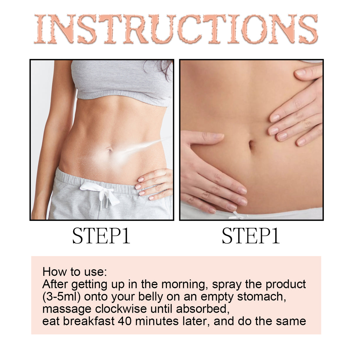 Body Firming Spray for Waist Massage & Daily Routine