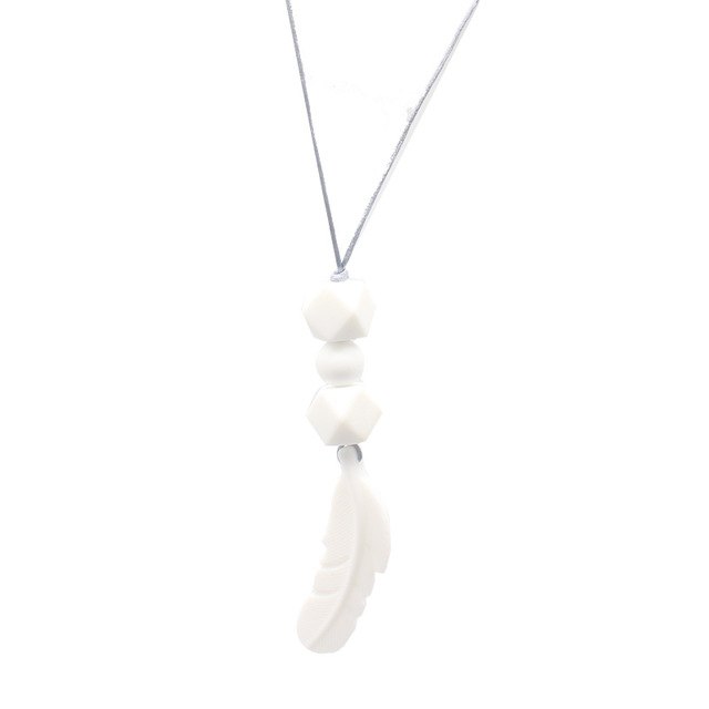 Silicone Teething Necklace for Moms | Soft Chewable