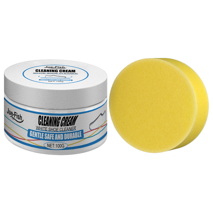 White Shoe Cleaner Cream for Quick, Water-Free Care