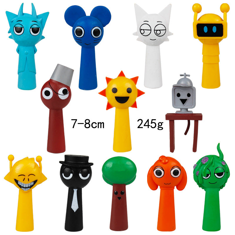 Collectible Character Ornaments for Colorful Desks