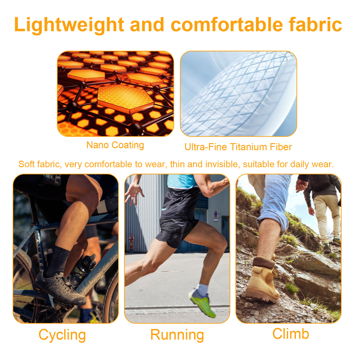 Warm Support Socks for Leg Comfort, Breathability & Grip