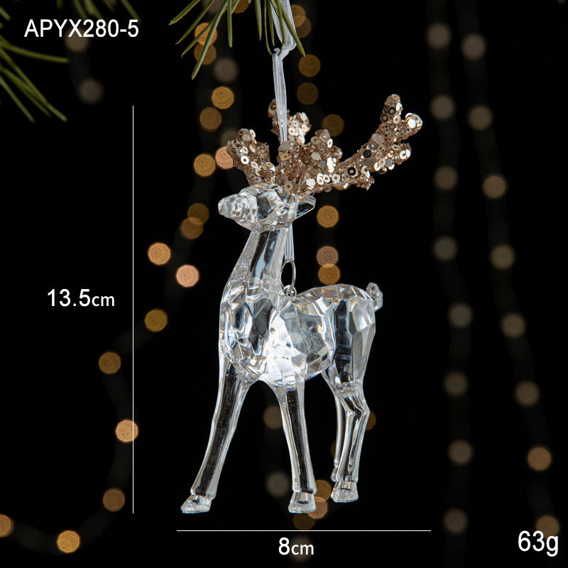 Acrylic Christmas Ornaments for Sparkling Tree Decor