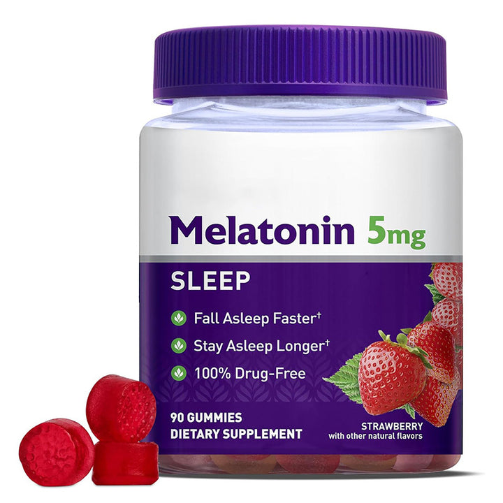 Melatonin Gummies 5mg – Fall Asleep Faster, Stay Asleep Longer