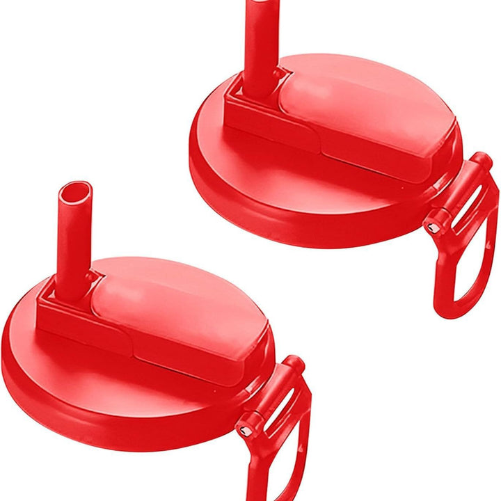 Reusable Soda Can Lid with Flip Straw and Carry Handle