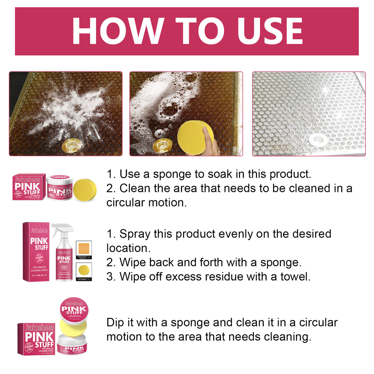 Miracle Cleaning Paste for Kitchen Grease and Grime