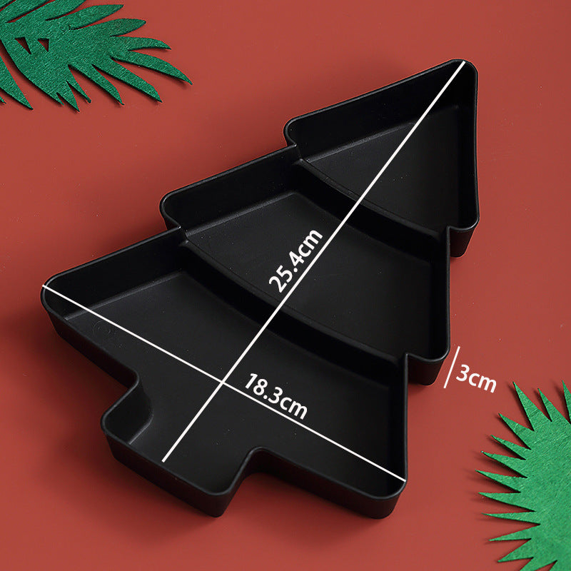 Christmas Tree Snack Plate for Organized Holiday Serving