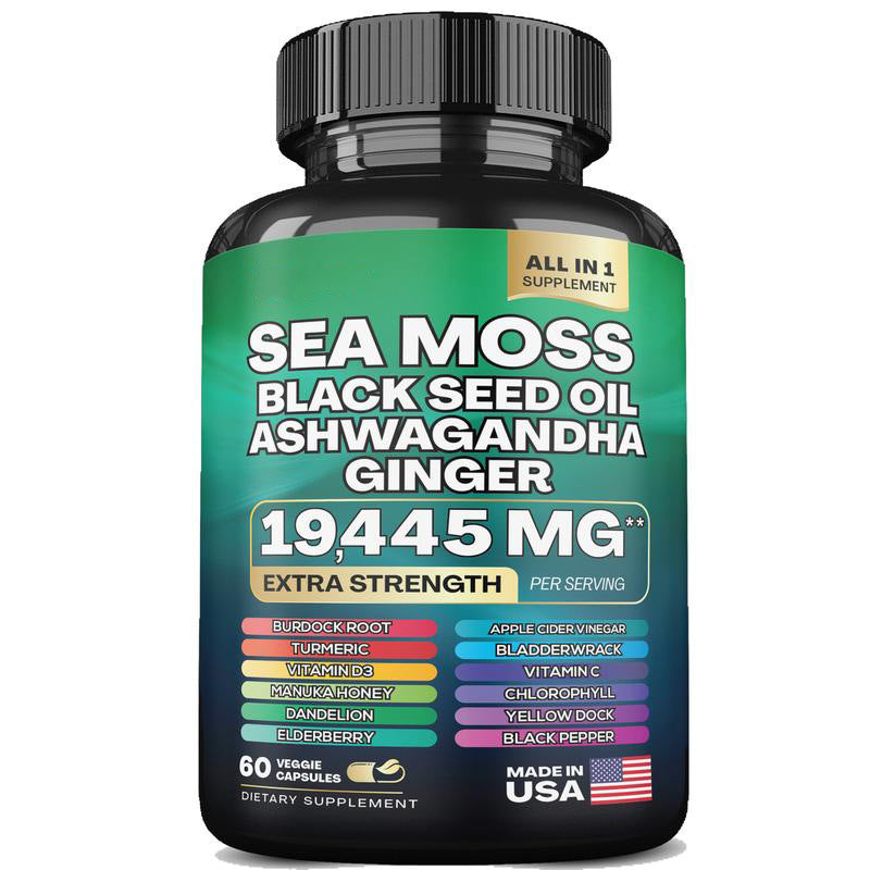 Sea Moss Shilajit Collagen Capsules – Reduce Wrinkles