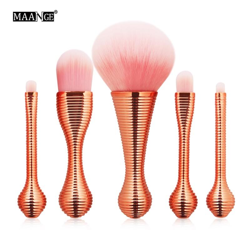 5pcs-rose-gold-mini-cosmetic-beauty-makeup-brushes-set rose gold