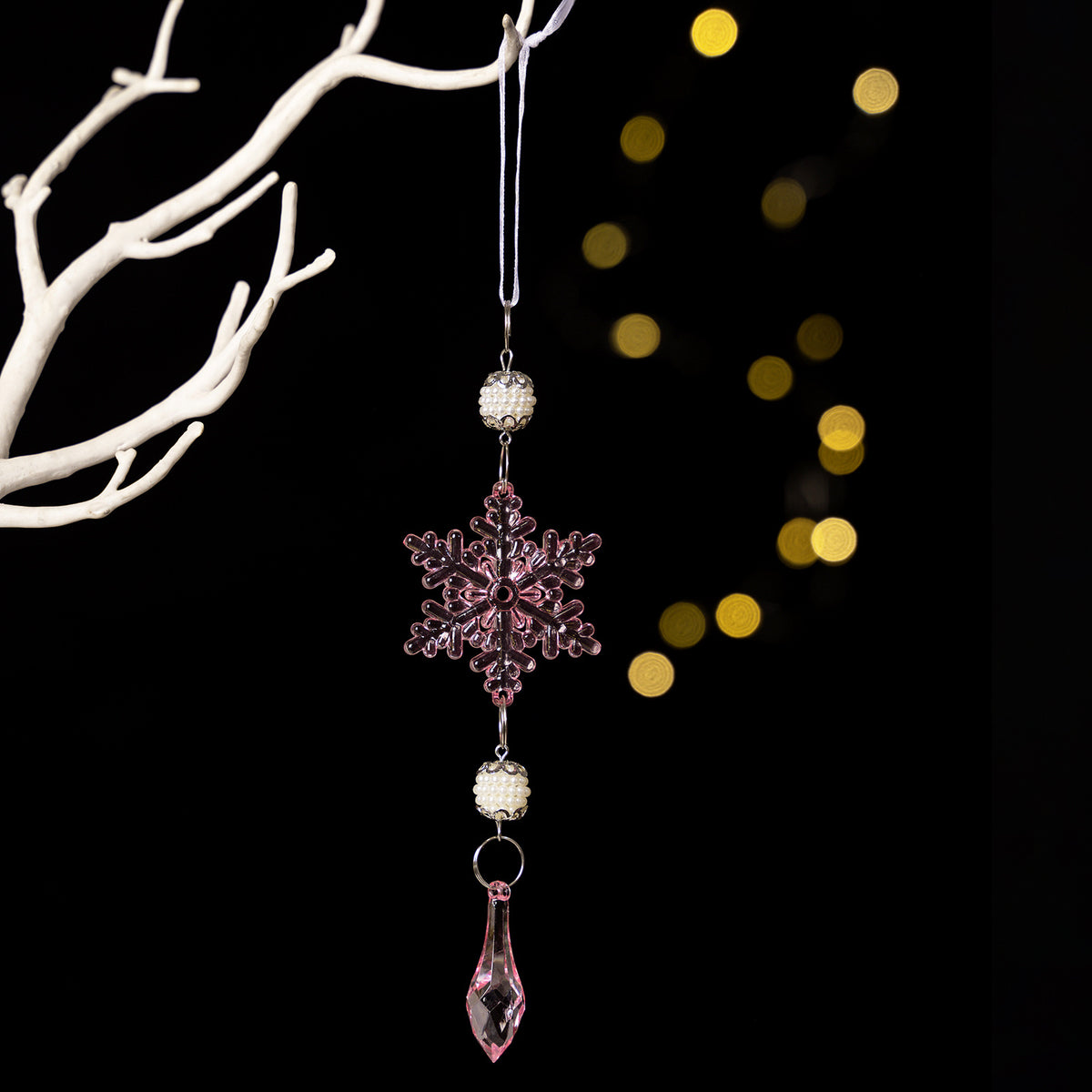 Snowflake Christmas Ornaments for Colorful Tree Sparkle