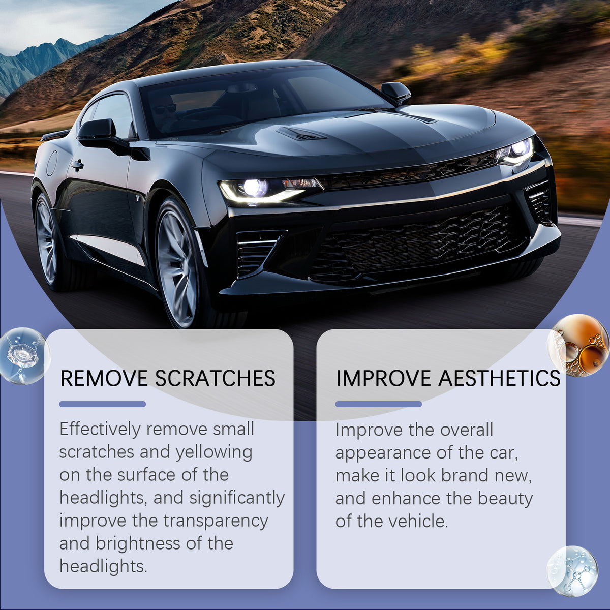 Headlight Restoration Fluid for Clearer, Brighter Lights