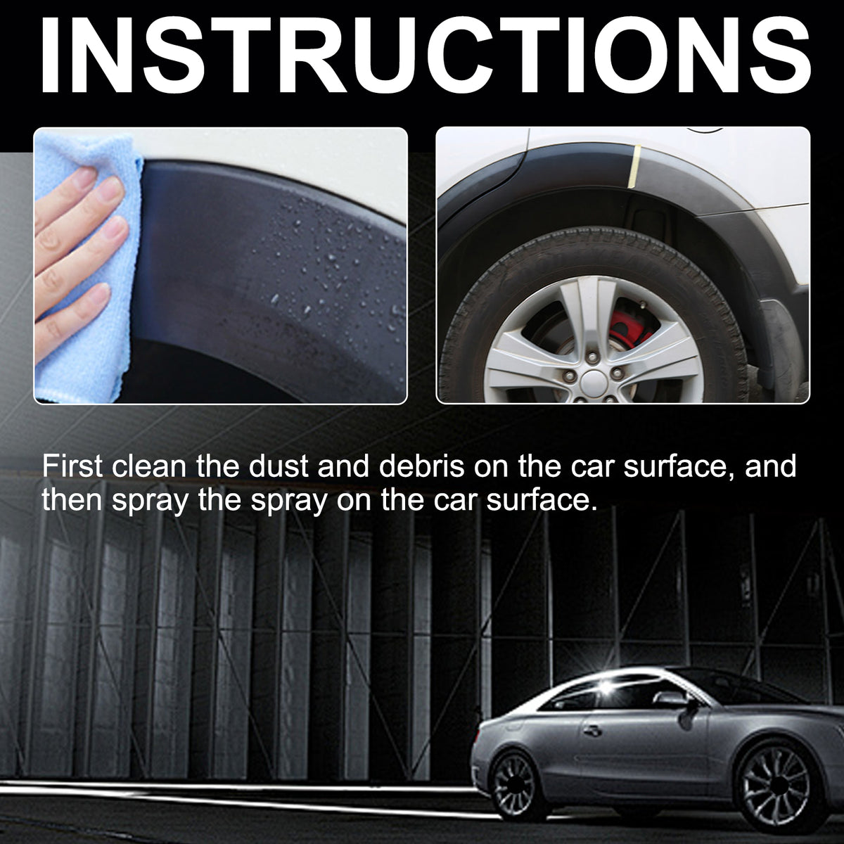Plastic Restoration Spray for Faded Automotive Trim