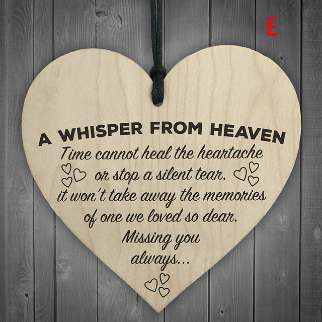 Wooden Heart Christmas Plaque for Meaningful Gifting