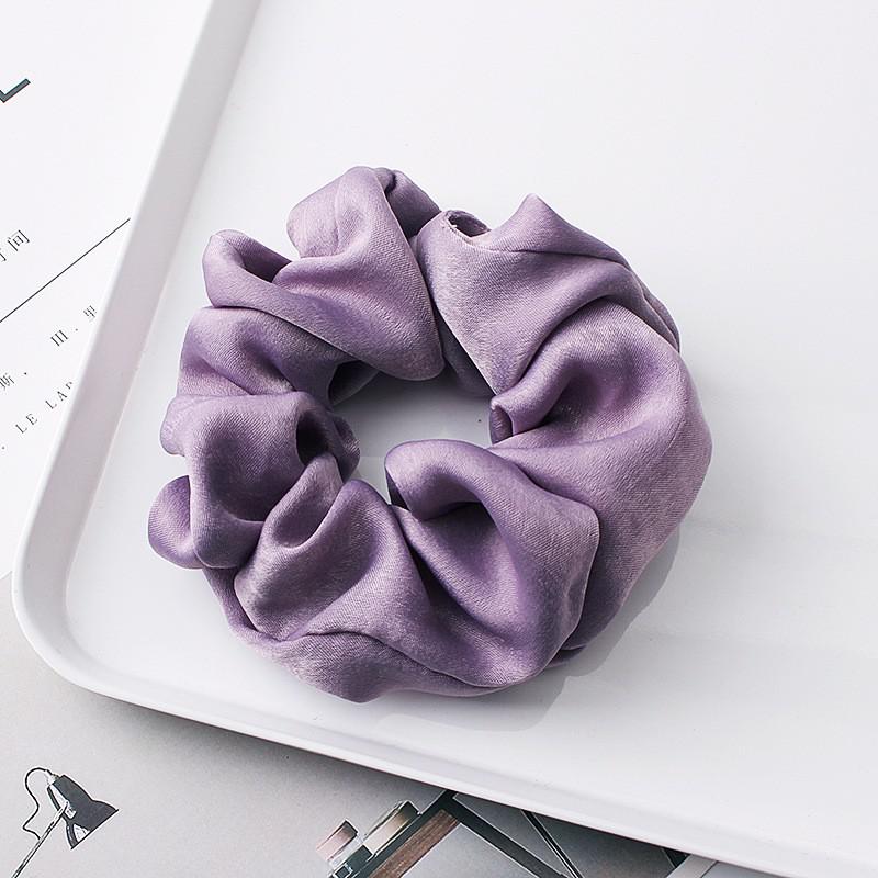 Satin Scrunchies Set – Gentle Hold Hair Ties, 4 Colors