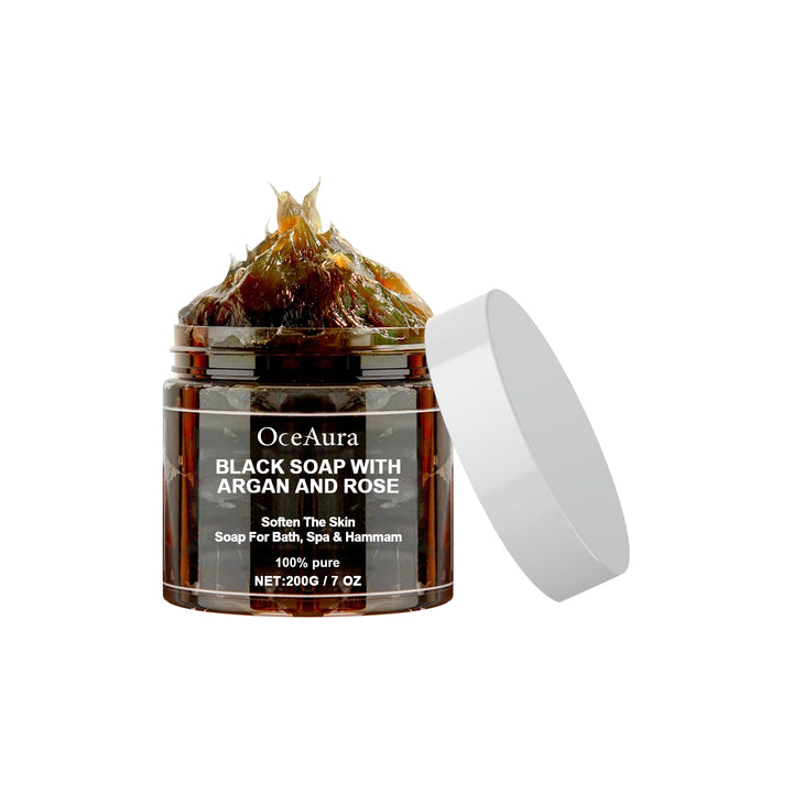 Black Soap With Argan & Rose for Smoother Skin Care