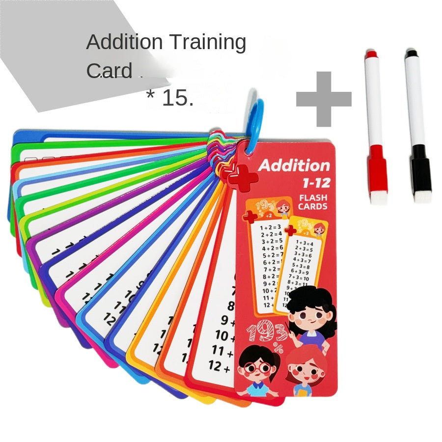 Math Flash Cards for Four-Operation Practice at Home