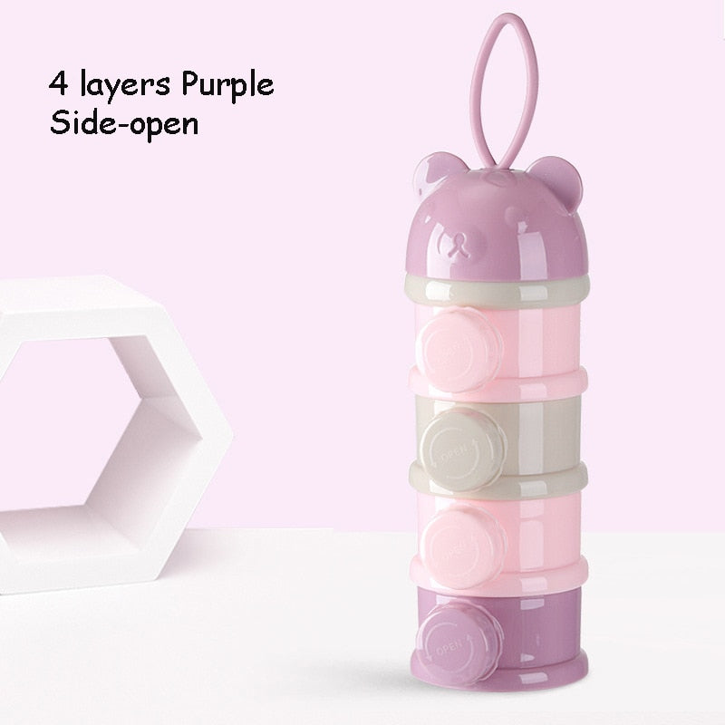 Portable Baby Food Storage Box With Sealed Compartments