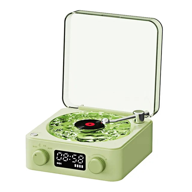 Retro Turntable White Noise Speaker with Ambient Light