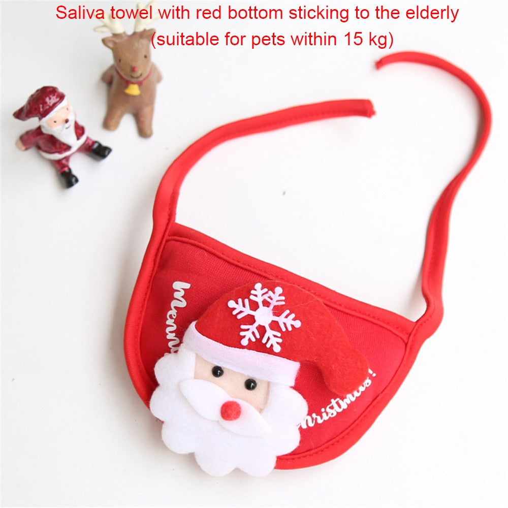 Dog Christmas Bandana Set for Festive Holiday Photos