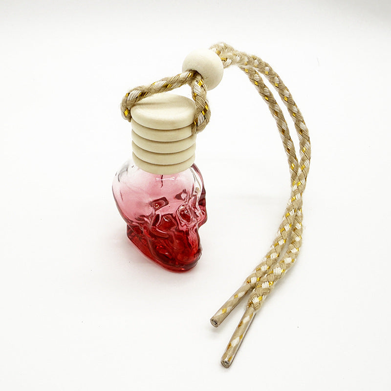 Skull Glass Car Air Freshener Bottle for Halloween