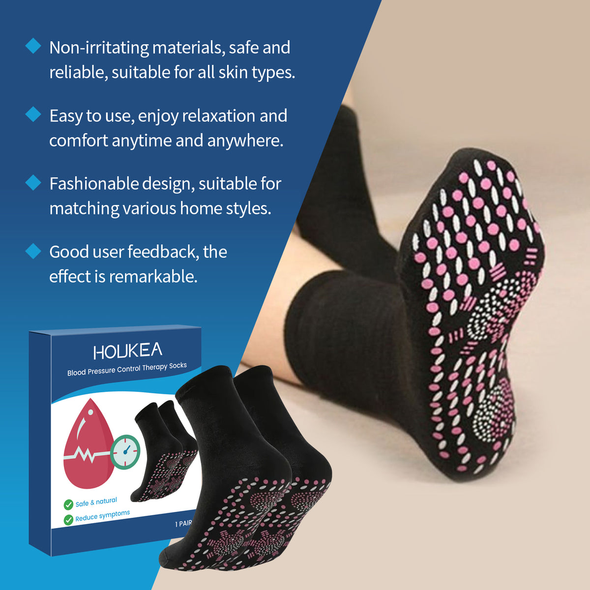 Therapy Socks for Pressure-Point Everyday Foot Comfort