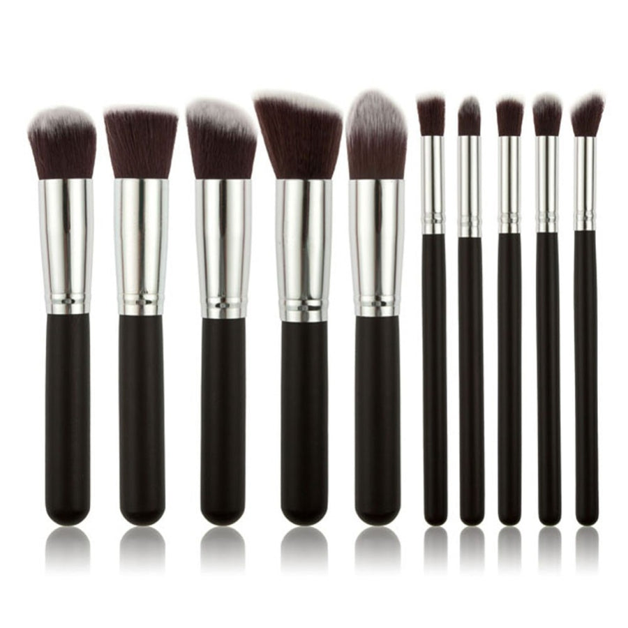 10‑Piece Makeup Brush Set — Flawless Blending for Face & Eyes