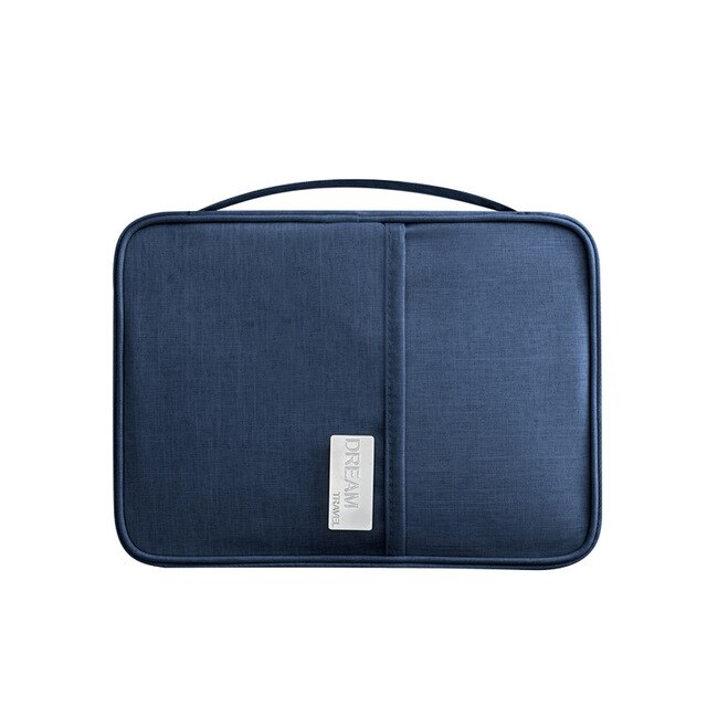 Travel Document Organizer Passport Holder with Zipper